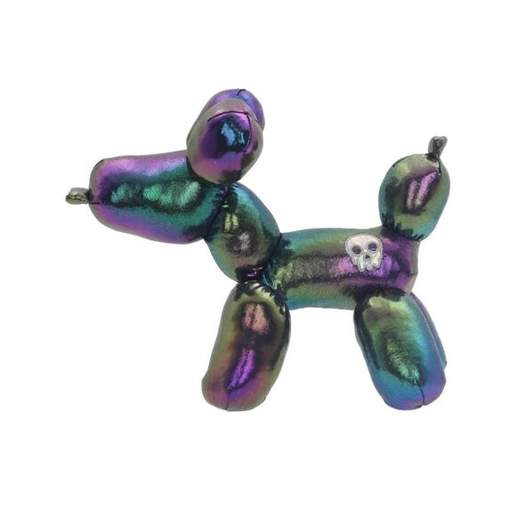 Iridescent Halloween Balloon Dog Plush Stuffed Animal 8” Long Cute - Picture 2 of 8